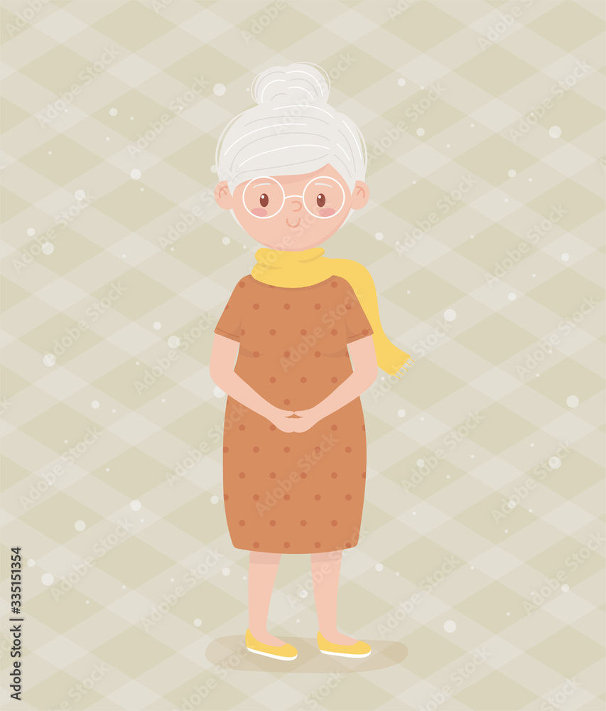old people, elderly woman grandmother, mature person cartoon character old people, elderly woman grandmother, mature person cartoon character