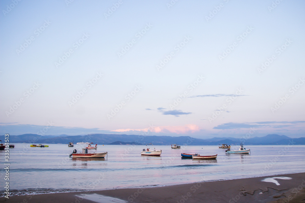Paxos, Antipaxos islands, beaches, bays, sea, waterfront, boats, yachts, havens, Greece