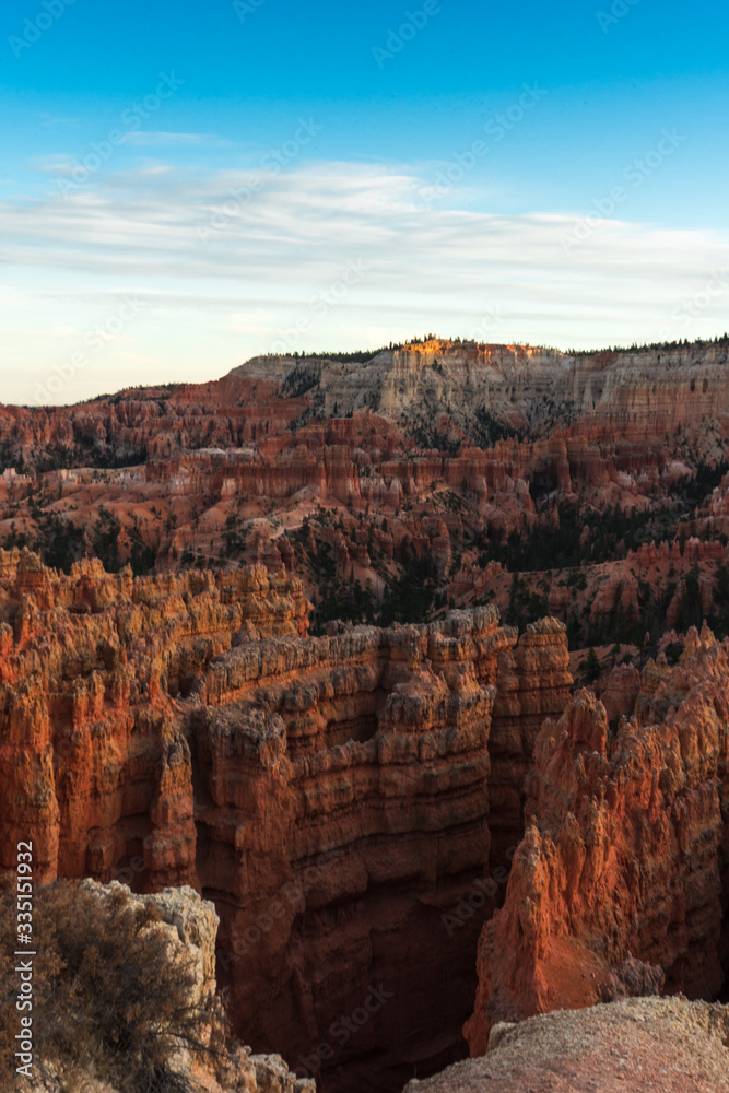 Bryce canyon national park in the Utah USA 