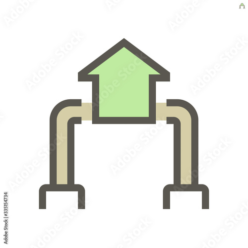 Smart home and robot technology vector icon design, 48x48 pixel perfect and editable stroke.
