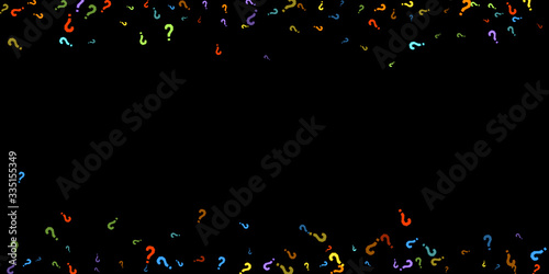 Question marks Quiz, doubt poll query public poll.