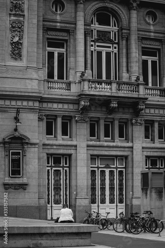 facade of a building, Teatro Colon, Argentina photo