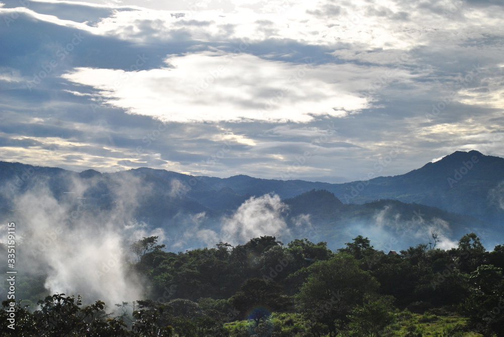 Sunrise in the mountains of Panama Sunrise in the mountains of Panama