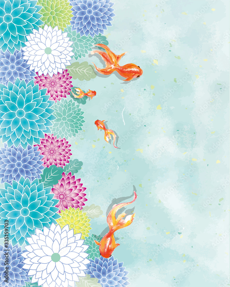 Vecteur Stock 金魚 金魚 金魚すくい 泳ぐ お祭り おしゃれ 和 淡水魚 和風 アクアリウム Adobe Stock Vecteur Stock 金魚 金魚 金魚すくい 泳ぐ お祭り おしゃれ 和 淡水魚 和風 アクアリウム Adobe Stock