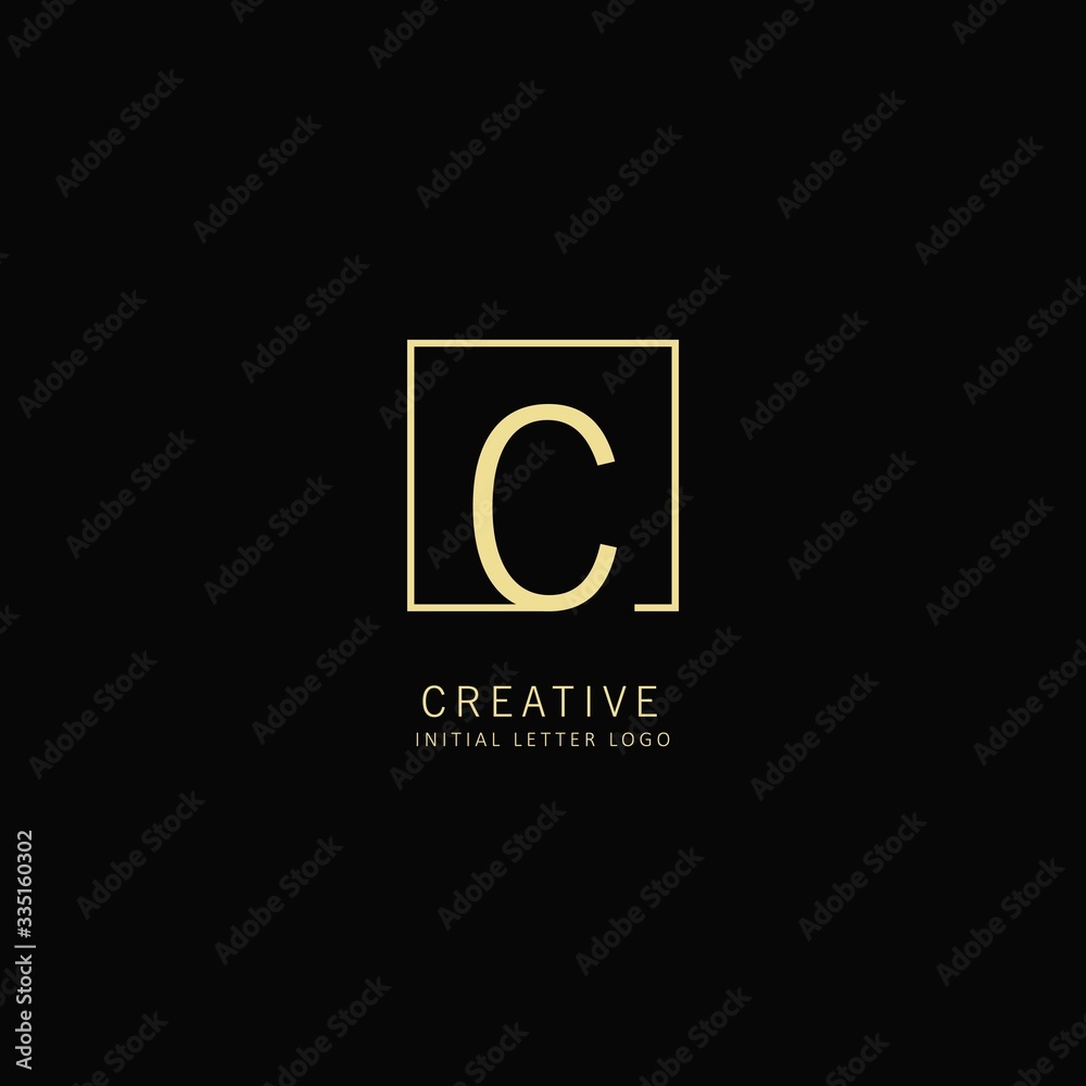 Creative Initial letter C Logo with Square Element, Design Vector Illustration for Company Identity Creative Initial letter C Logo with Square Element, Design Vector Illustration for Company Identity