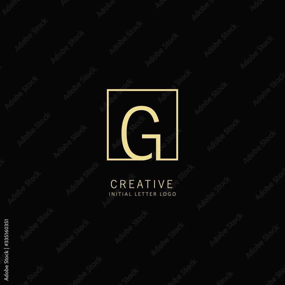 Creative Initial letter G Logo with Square Element, Design Vector Illustration for Company Identity Creative Initial letter G Logo with Square Element, Design Vector Illustration for Company Identity
