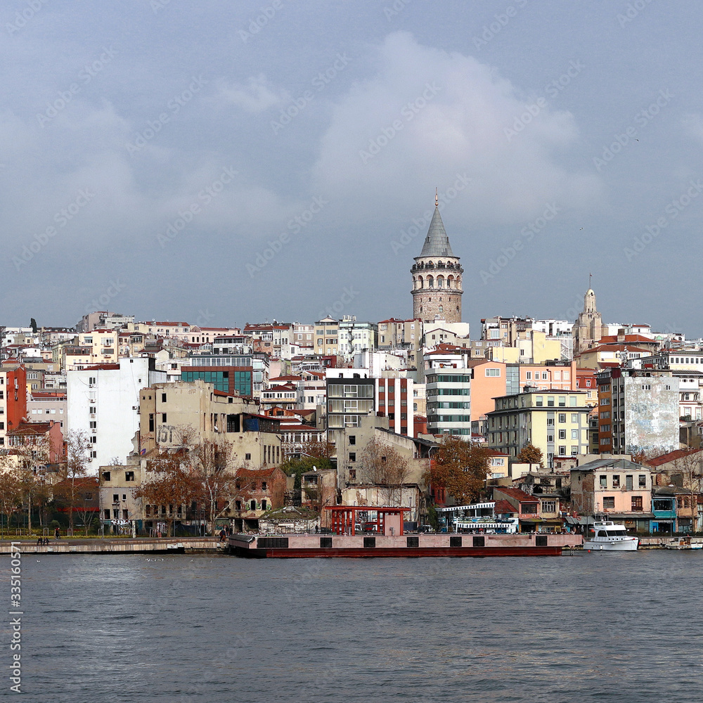 Partial View of Istanbul City from Cruise Ship 