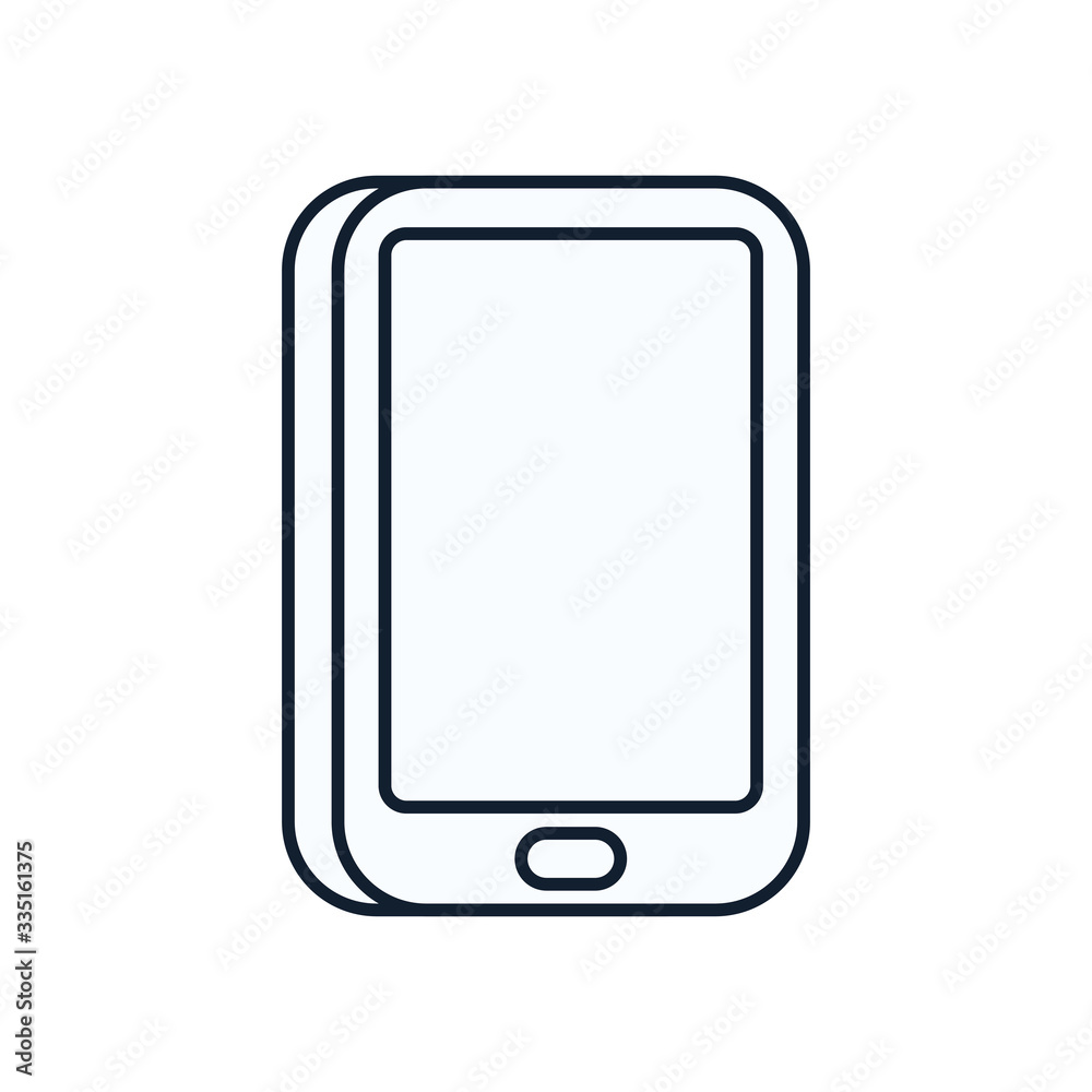 Smartphone line style icon vector design Smartphone line style icon vector design