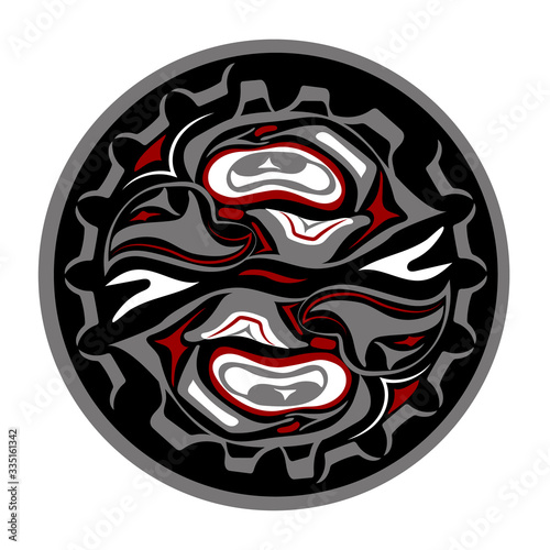 Vector illustration of the sun symbol
