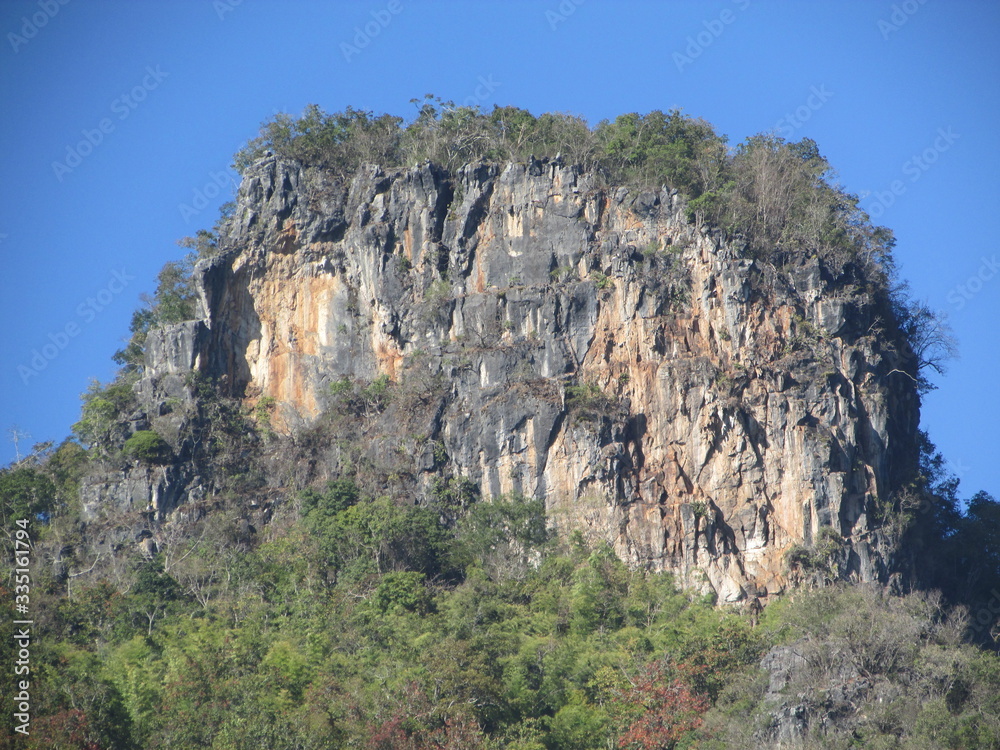 Megaliths, cliffs, rocks formations, landscapes in Chiang Dao Wildlife Sanctuary 