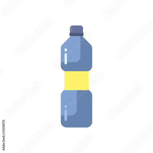 detergent bottle flat style icon vector design