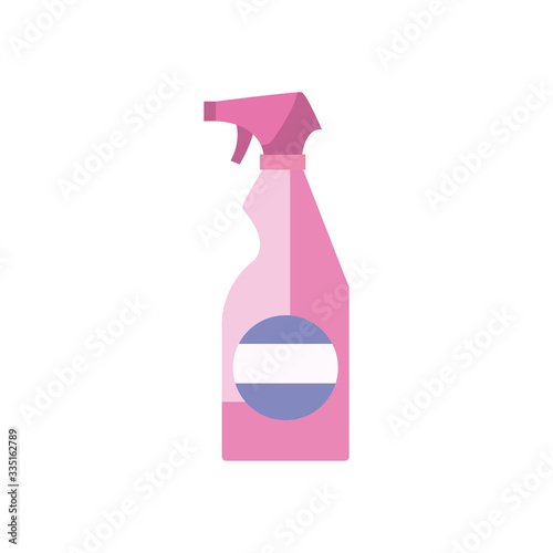 spray bottle flat style icon vector design