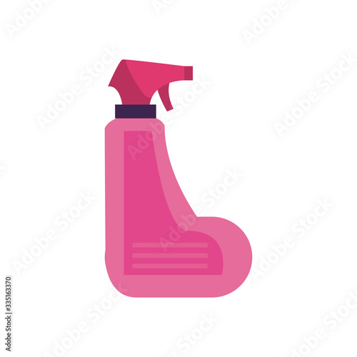spray bottle flat style icon vector design