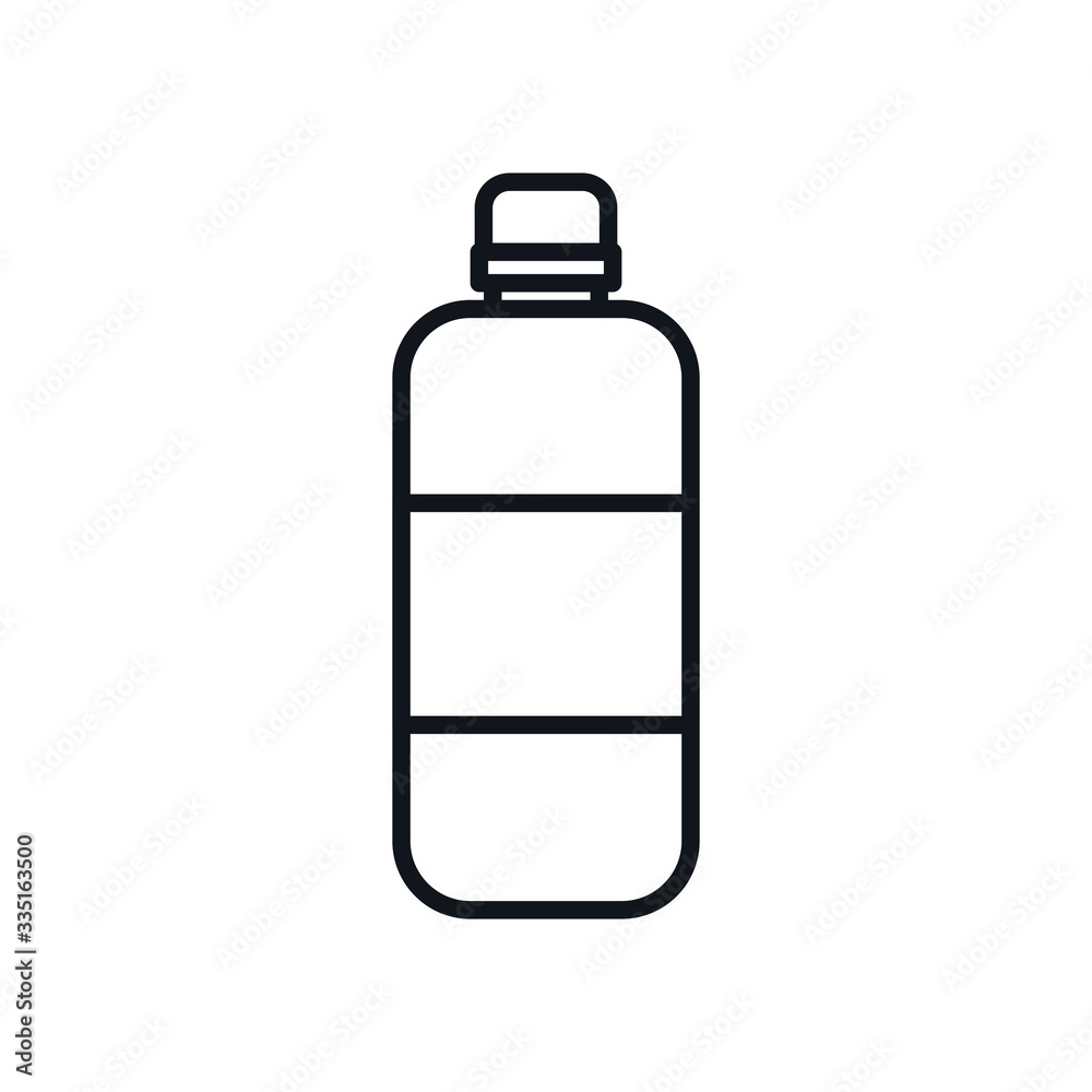detergent bottle line style icon vector design detergent bottle line style icon vector design
