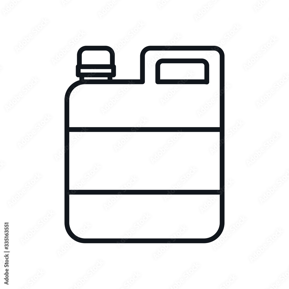 detergent bottle line style icon vector design detergent bottle line style icon vector design