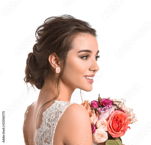 Young bride with beautiful ...