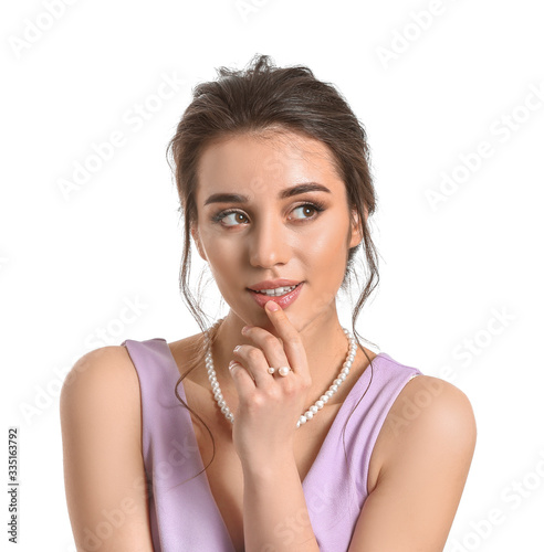 Young woman with beautiful ...