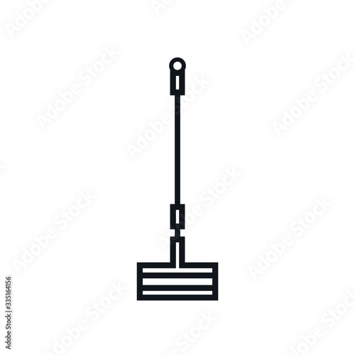 window cleaner line style icon vector design