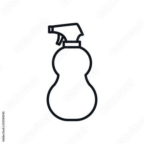 spray bottle line style icon vector design