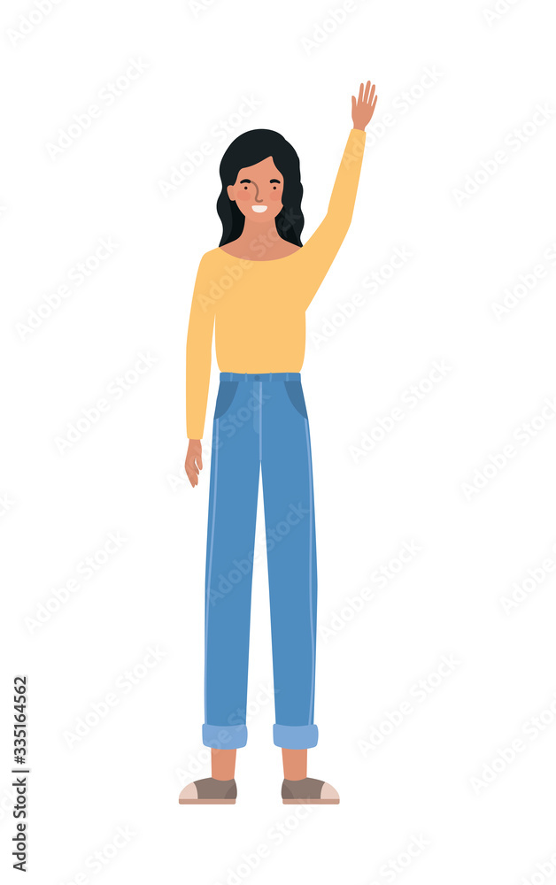 Isolated avatar woman vector design Isolated avatar woman vector design