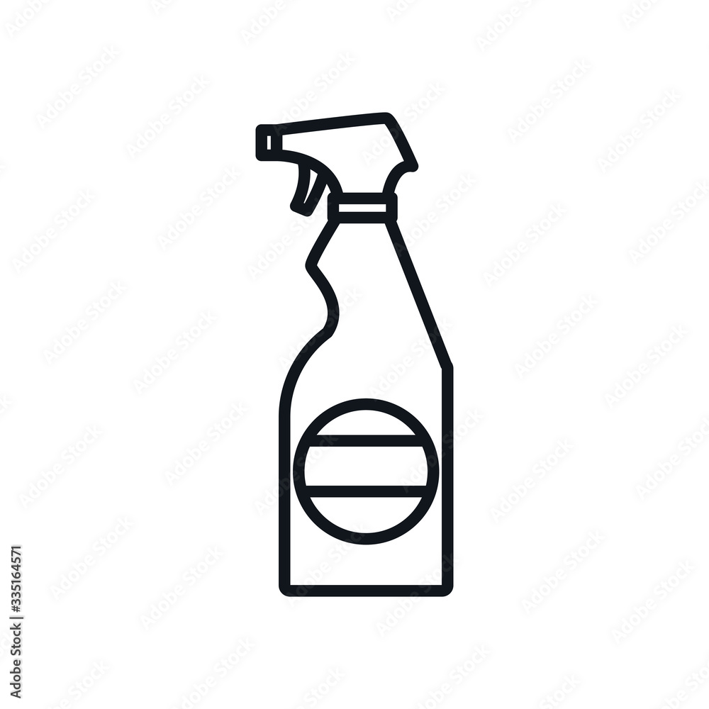 spray bottle line style icon vector design spray bottle line style icon vector design
