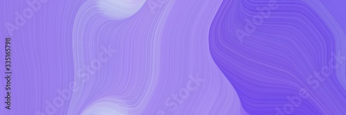 abstract flowing header with medium purple, lavender blue and slate blue colors. dynamic curved lines with fluid flowing waves and curves