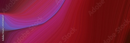 abstract flowing designed horizontal header with dark red, moderate violet and dark moderate pink colors. dynamic curved lines with fluid flowing waves and curves