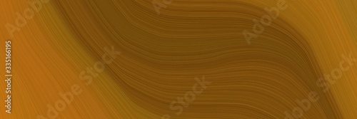 abstract modern header with saddle brown, chocolate and dark golden rod colors. dynamic curved lines with fluid flowing waves and curves