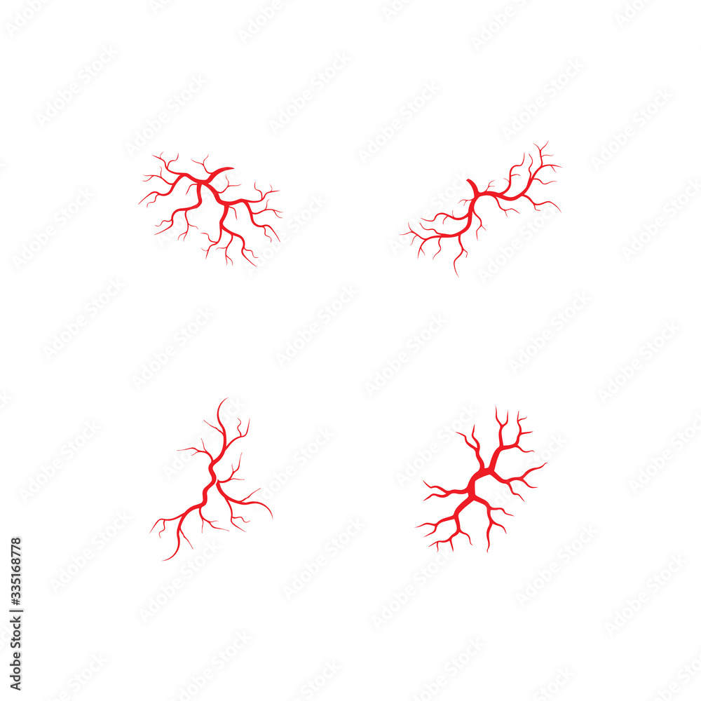 human veins, red blood vessels design and arteries Vector illustration isolated human veins, red blood vessels design and arteries Vector illustration isolated