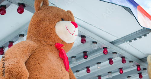 Teddy bear prize available to win at carnival