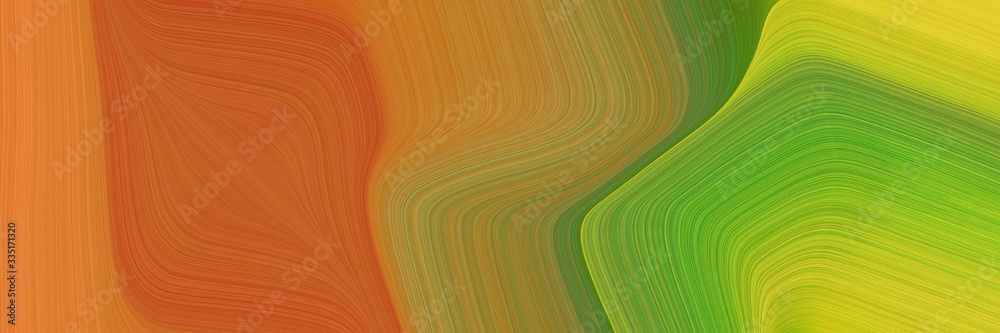 abstract dynamic curved lines colorful banner with bronze, coffee and yellow green colors. elegant curved lines with fluid flowing waves and curves abstract dynamic curved lines colorful banner with bronze, coffee and yellow green colors. elegant curved lines with fluid flowing waves and curves