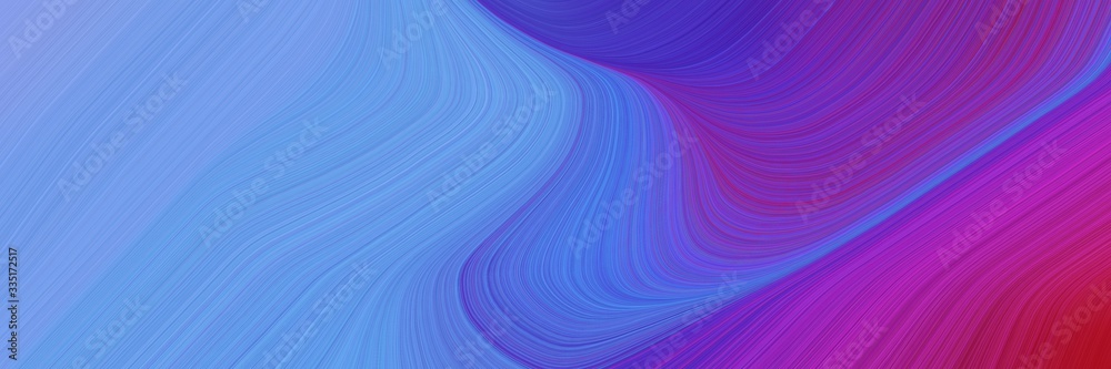 abstract dynamic curved lines decorative designed horizontal banner with corn flower blue, moderate violet and dark moderate pink colors abstract dynamic curved lines decorative designed horizontal banner with corn flower blue, moderate violet and dark moderate pink colors