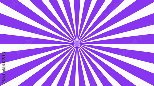 Sunburst  radiating  sun light  circuses  stripe background design. Royalty high-quality best stock image of cartoon sunburst pattern purple  white background. Stripes sunburst in retro pop art style