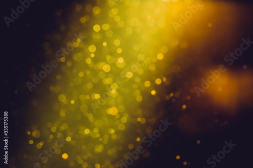 Abstract Gold bokeh for Celebration.Merry Christmas and New Year