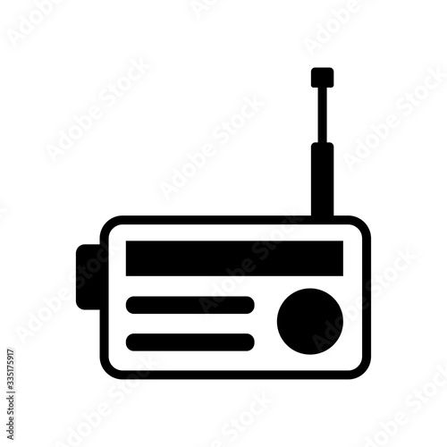 Radio icon vector