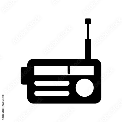 Radio icon vector