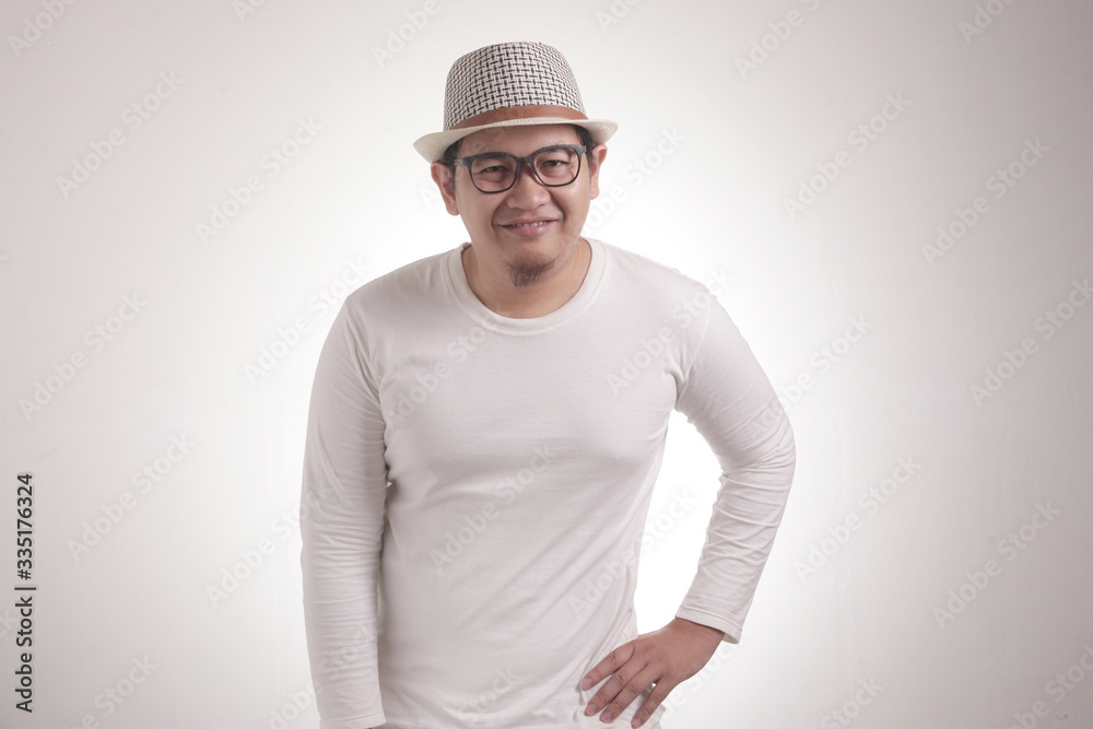 Young Asian Man Smiling, Happy Expression