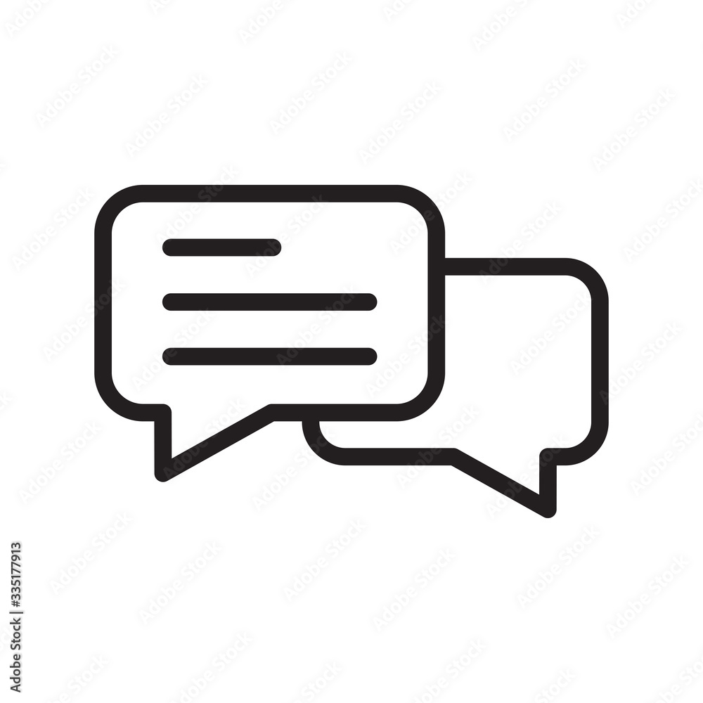 bubble speech vector icon in trendy flat design bubble speech vector icon in trendy flat design