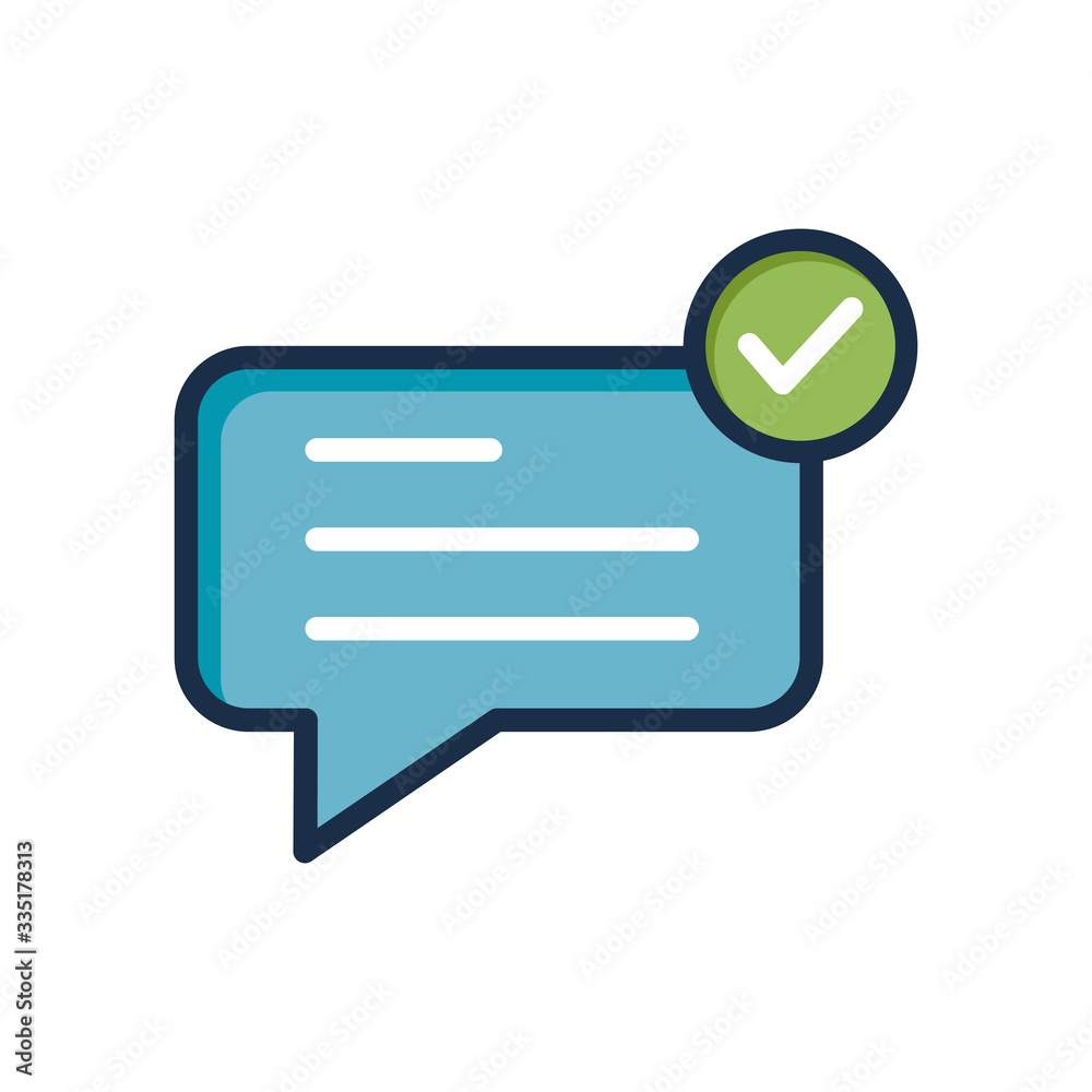 bubble speech vector icon in trendy flat design bubble speech vector icon in trendy flat design
