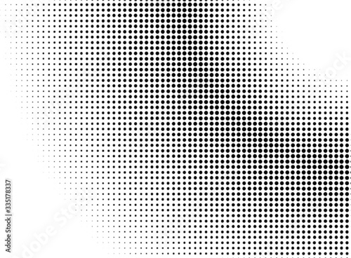 Vector Halftone Pattern. Set of Dots. Dotted Texture on White Background. Overlay Grunge Template. Distress Linear Design. Fade Monochrome Points. Pop Art Backdrop.