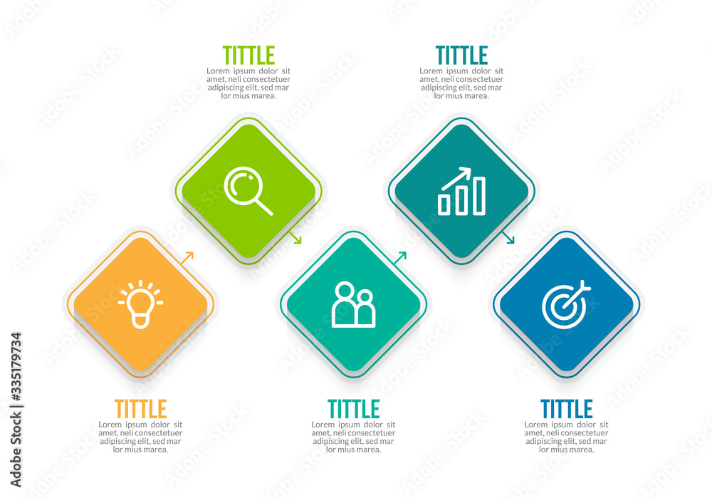 Minimal Business Infographics template. Timeline with 5 steps, options and marketing icons .Vector linear infographic with five conected elements. Can be use for presentation. Minimal Business Infographics template. Timeline with 5 steps, options and marketing icons .Vector linear infographic with five conected elements. Can be use for presentation.