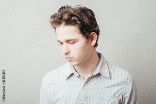 Portrait of a handsome guy with a lovely smile