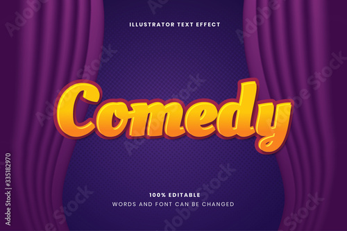 Comedy Editable text effect