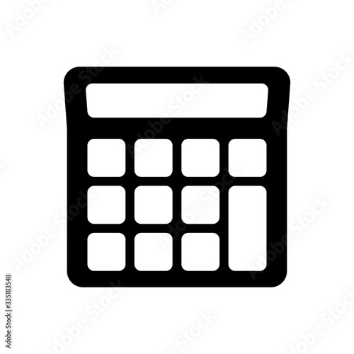 calculator icon in trendy flat style