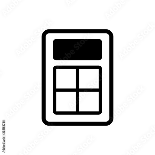 calculator icon in trendy flat style