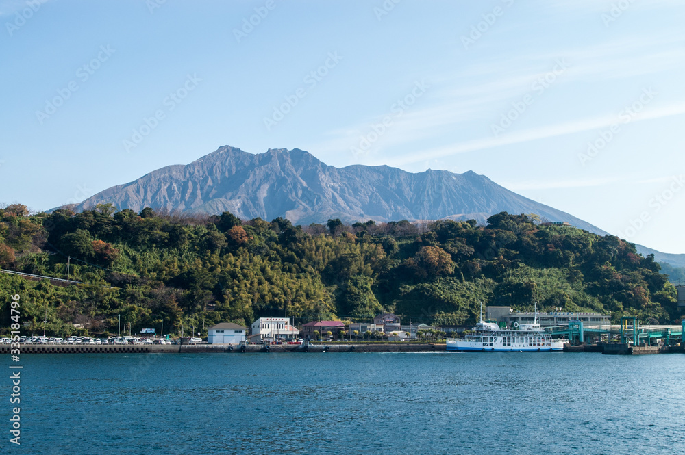 桜島　鹿児島　海　風景