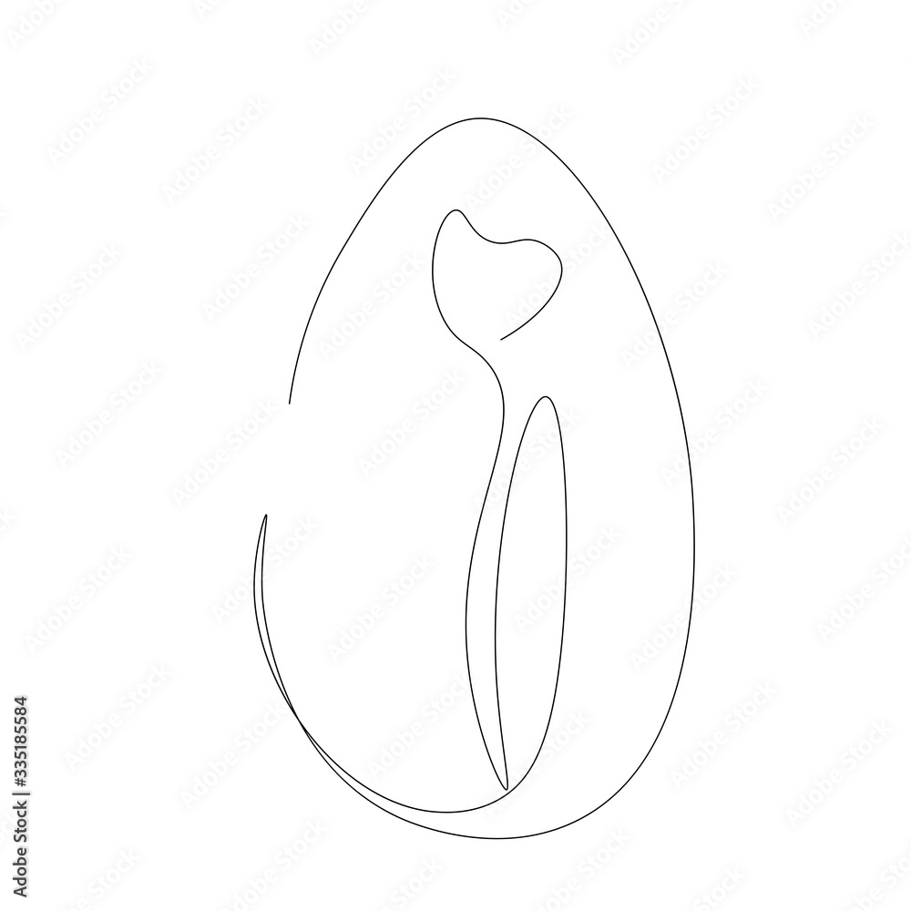 Easter egg on white background. Vector illustration. Easter egg on white background. Vector illustration.