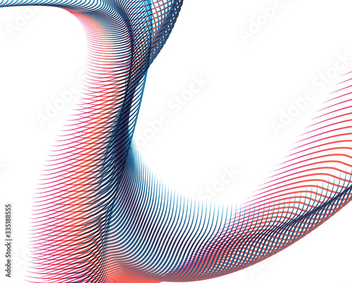 Abstract background blend wave line design for Wallpaper, Banner, Background, Card, Book Illustration, landing page