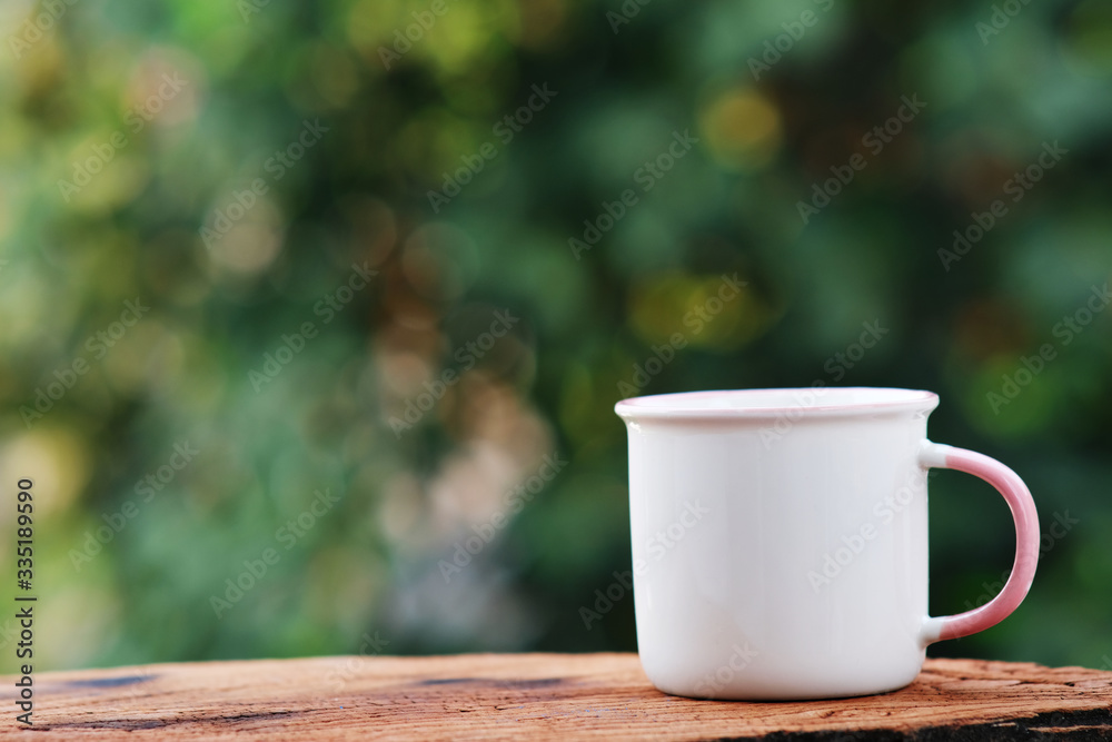Coffee cup on wooden background and space for text Coffee cup on wooden background and space for text