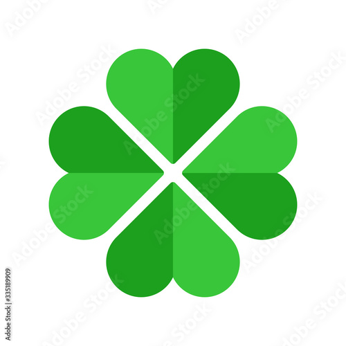 four leaf clover icon vector design template